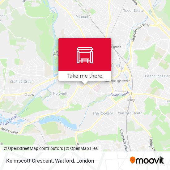 Kelmscott Crescent, Watford map
