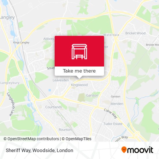 Sheriff Way, Woodside map