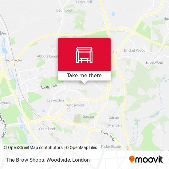 The Brow Shops, Woodside map