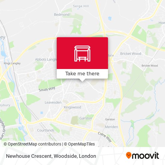 Newhouse Crescent, Woodside map