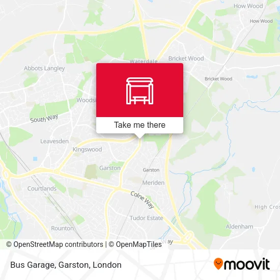 Bus Garage, Garston map