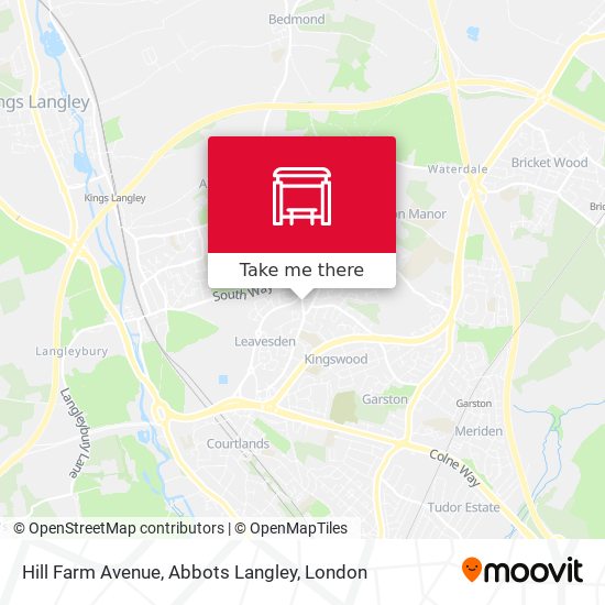 Hill Farm Avenue, Abbots Langley map