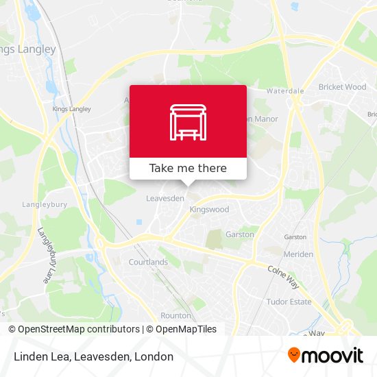 Linden Lea, Leavesden map