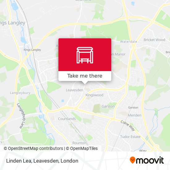 Linden Lea, Leavesden map
