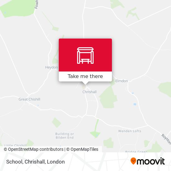 School, Chrishall map