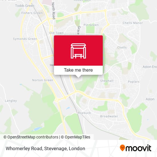 Whomerley Road, Stevenage map