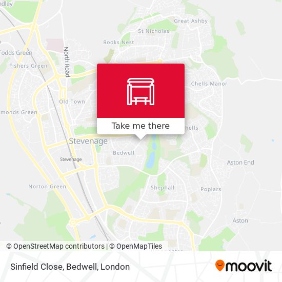 Sinfield Close, Bedwell map