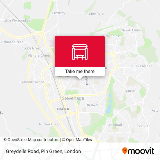 Greydells Road, Pin Green map