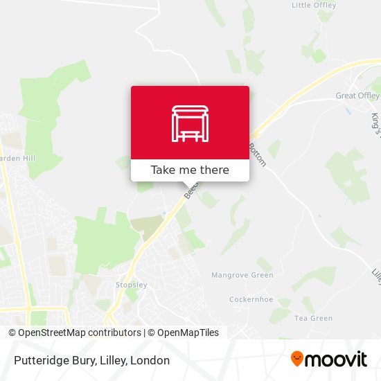 Putteridge Bury, Lilley map