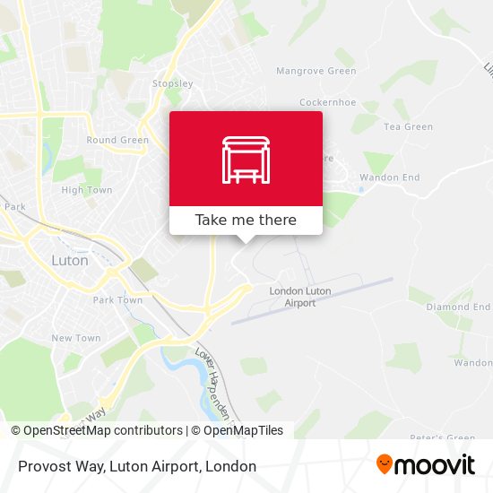 Provost Way, Luton Airport map