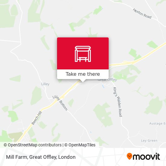 Mill Farm, Great Offley map