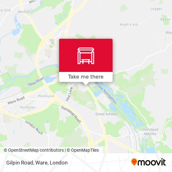 Gilpin Road, Ware map