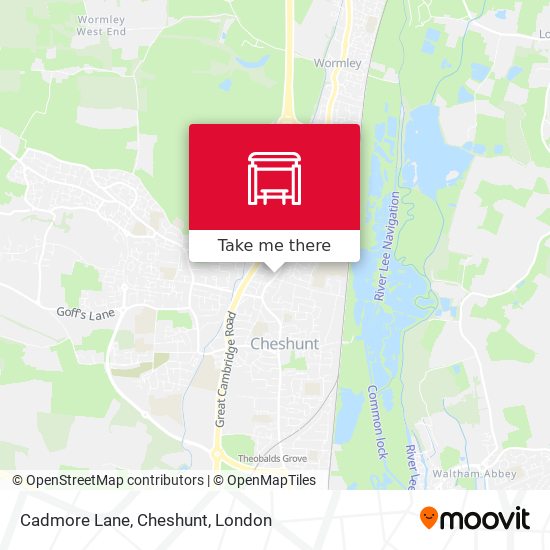Cadmore Lane, Cheshunt map