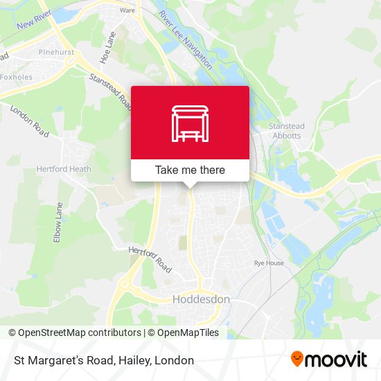 St Margaret's Road, Hailey map