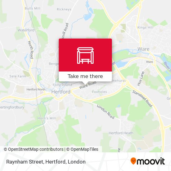 Raynham Street, Hertford map