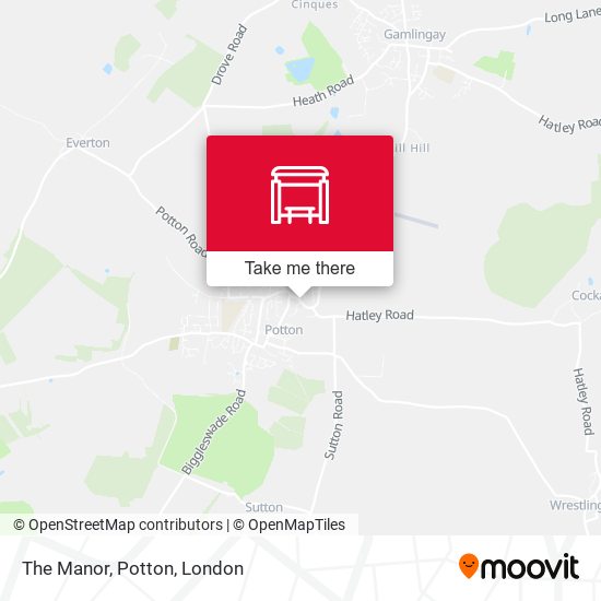 The Manor, Potton map