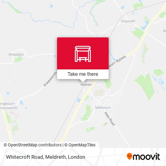 Whitecroft Road, Meldreth map