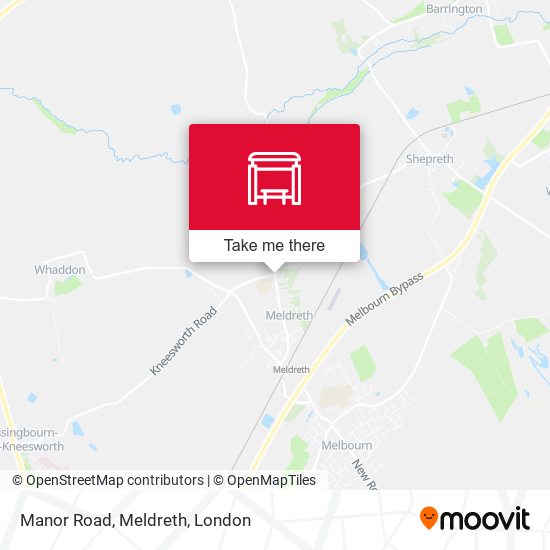 Manor Road, Meldreth map