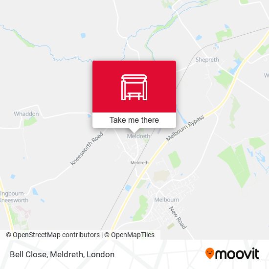 Bell Close, Meldreth map