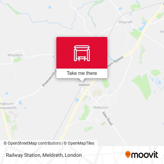 Railway Station, Meldreth map
