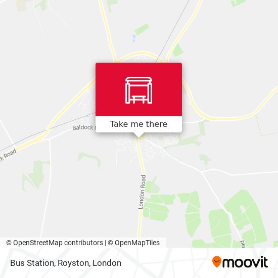 Bus Station, Royston map