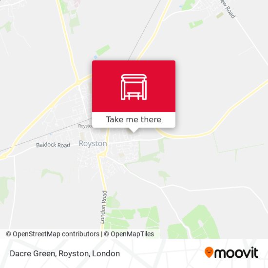 Dacre Green, Royston map