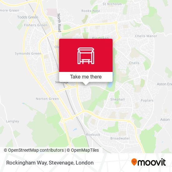 Rockingham Way, Stevenage map