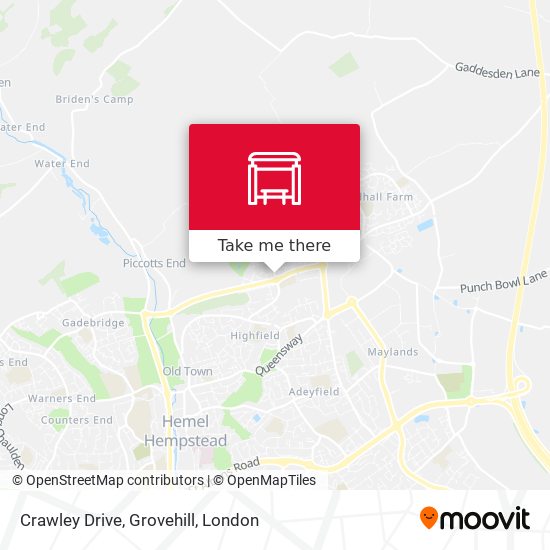 Crawley Drive, Grovehill map