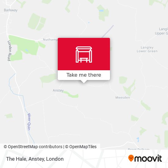 The Hale, Anstey map