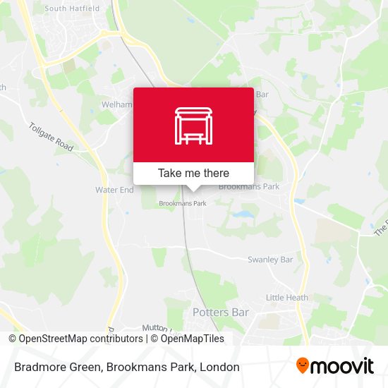 Bradmore Green, Brookmans Park map