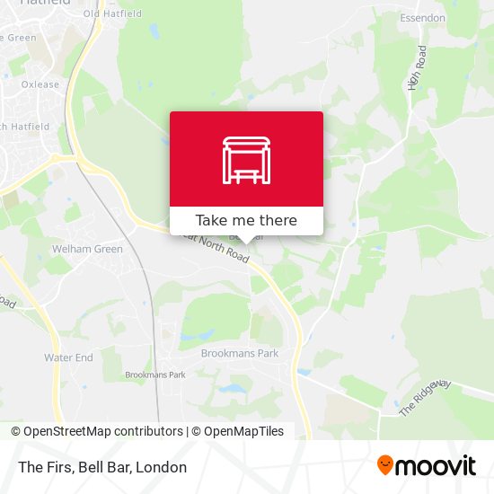The Firs, Bell Bar map