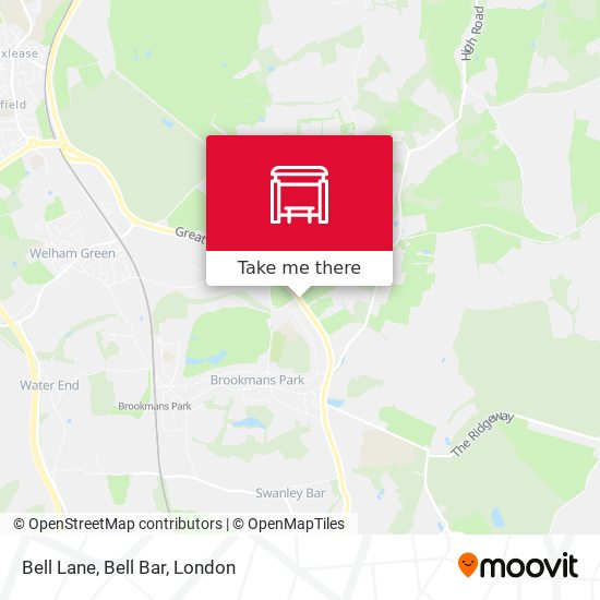 Bell Lane, Bell Bar map