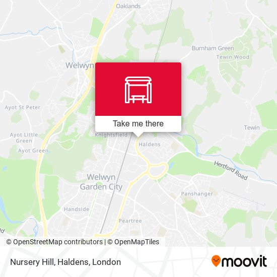Nursery Hill, Haldens map