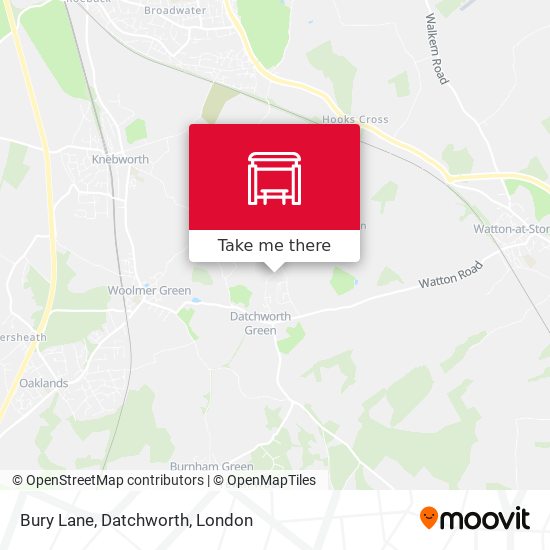 Bury Lane, Datchworth map