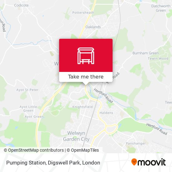 Pumping Station, Digswell Park map