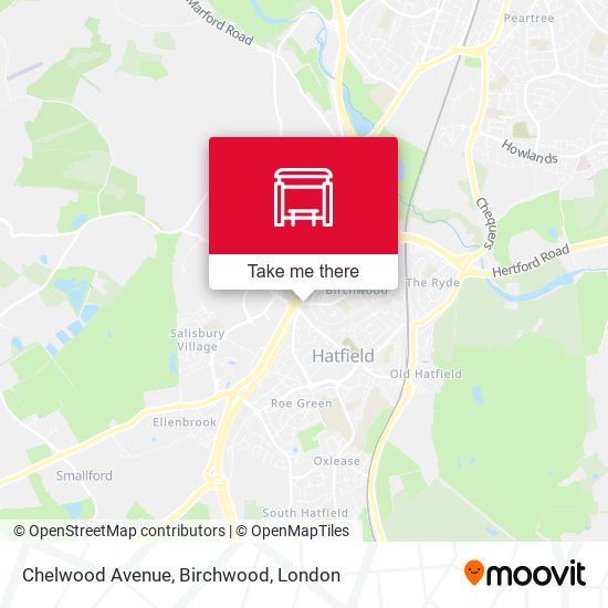 Chelwood Avenue, Birchwood map