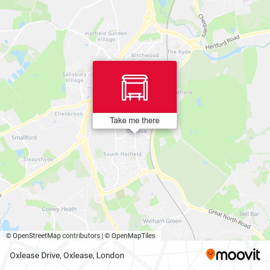 Oxlease Drive, Oxlease map