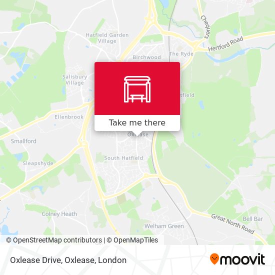 Oxlease Drive, Oxlease map