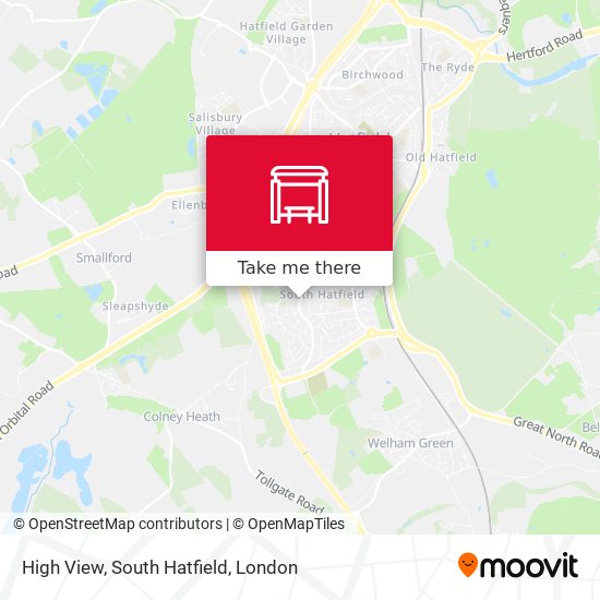 High View, South Hatfield map