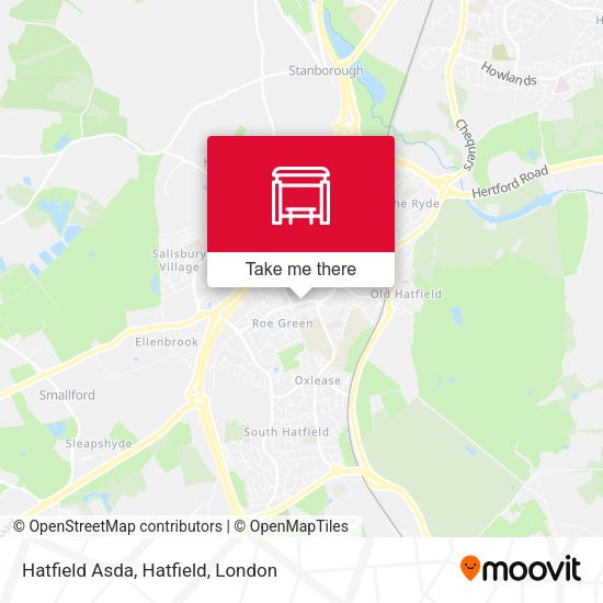 Hatfield Asda, Hatfield map