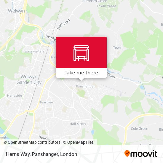 Herns Way, Panshanger map