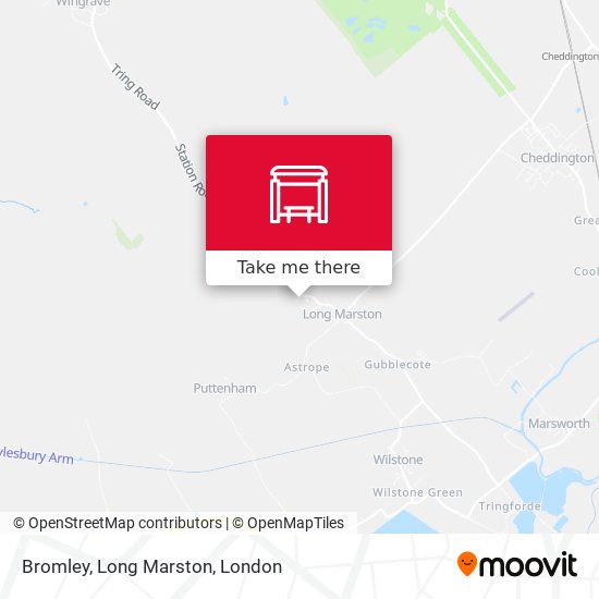 Bromley, Long Marston map