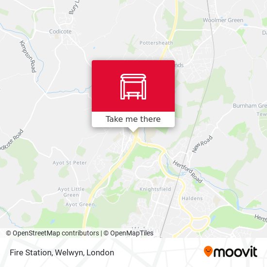 Fire Station, Welwyn map