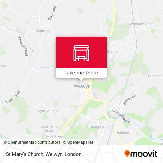 St Mary's Church, Welwyn map