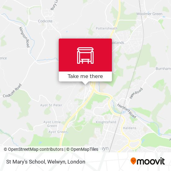 St Mary's School, Welwyn map
