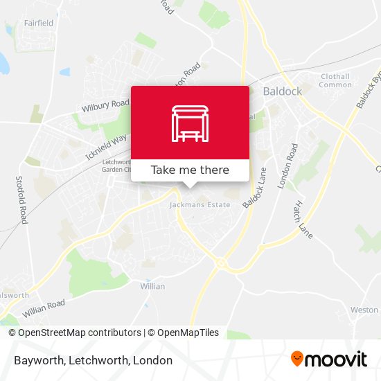 Bayworth, Letchworth map