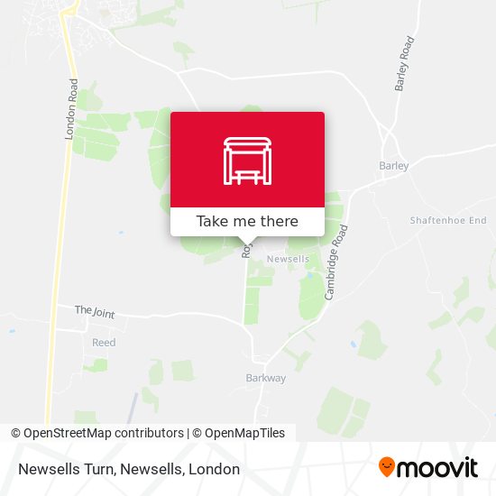 Newsells Turn, Newsells map
