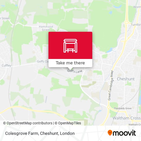 Colesgrove Farm, Cheshunt map