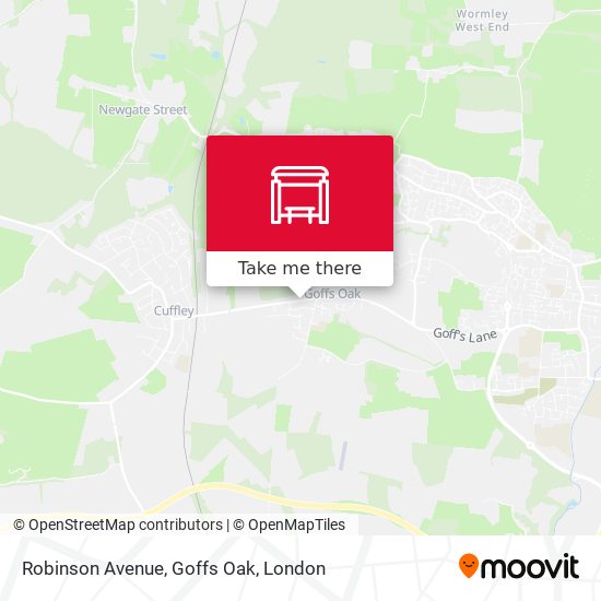 Robinson Avenue, Goffs Oak map