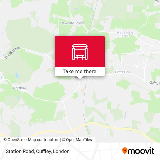 Station Road, Cuffley map